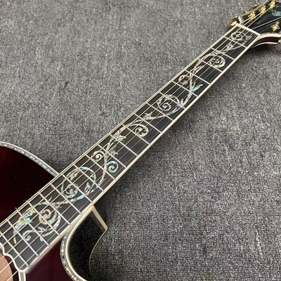 Guitarra acústica Jumbo de corte superior de KOA sólido, lado trasero de KOA sólido, estilo Gibson de 43 pulgadas proveedor