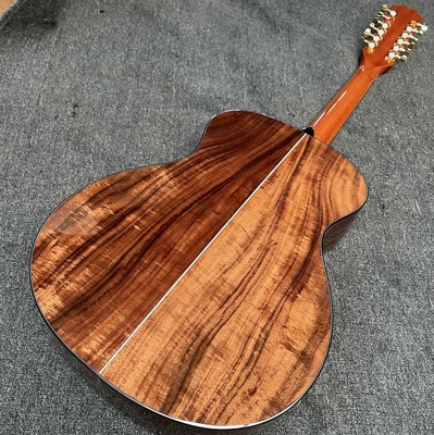 Personalizado 6 cuerdas Hawaiano KOA Top Sólido Hawaiano Koa lados traseros de caoba Cuello de ébano Fretboard Cutaway K24ce Guitarra acústica proveedor