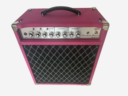 Reverb de sobrealimentación con cable de gran tamaño personalizado 20 Watt 1x12 Combo Purple Suede 2 X EL84 3 X 12ax7 Tubos JJ proveedor