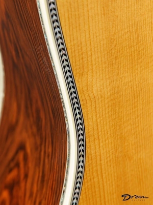Guitarra acústica Dreadnought de edición limitada de Martin Style D-50 natural con unión de hueso de arenque, guitarra de madera sólida proveedor