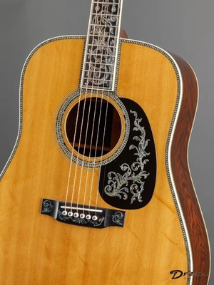 Guitarra acústica Dreadnought de edición limitada de Martin Style D-50 natural con unión de hueso de arenque, guitarra de madera sólida proveedor
