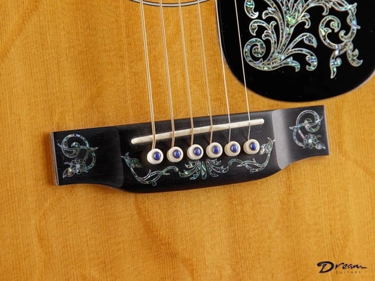 Guitarra acústica Dreadnought de edición limitada de Martin Style D-50 natural con unión de hueso de arenque, guitarra de madera sólida proveedor