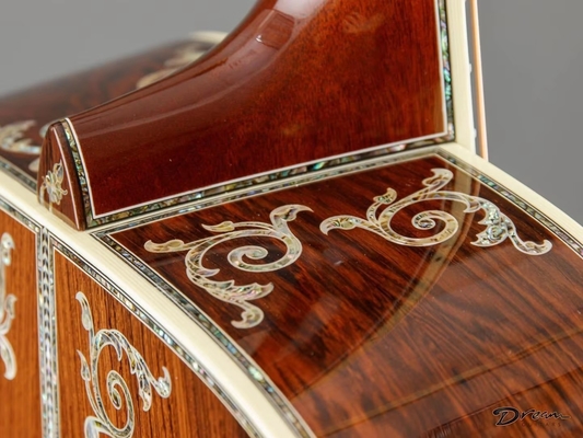 Guitarra acústica Dreadnought de edición limitada de Martin Style D-50 natural con unión de hueso de arenque, guitarra de madera sólida proveedor