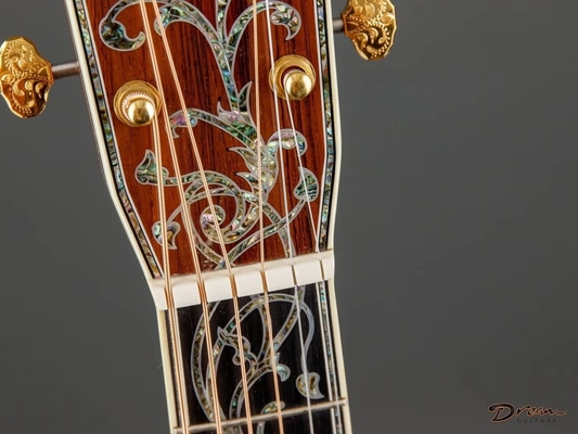 Guitarra acústica Dreadnought de edición limitada de Martin Style D-50 natural con unión de hueso de arenque, guitarra de madera sólida proveedor