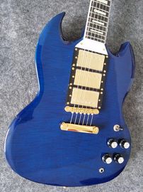 Gibson personalizado 2018 SG personalizado Figurado TOP 3-pickup Guitarra eléctrica proveedor