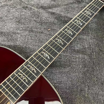 Custom Taylor Style 818 Body Deep Sunburst Solid Rosewood Back Side Acoustic Guitar X Bracing Bone Nut proveedor