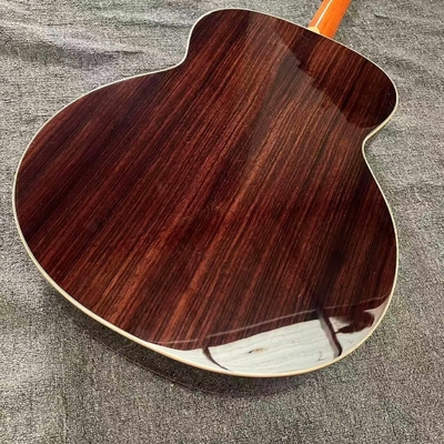 Custom Taylor Style 818 Body Deep Sunburst Solid Rosewood Back Side Acoustic Guitar X Bracing Bone Nut proveedor