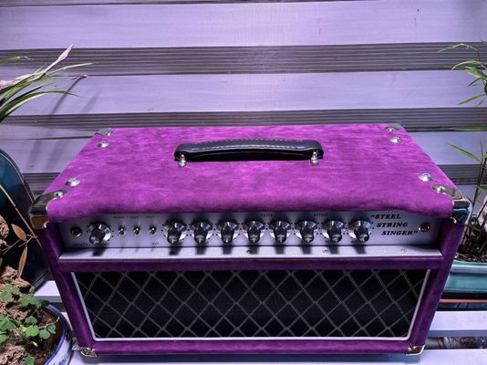 Cabeza de cantante de cuerda de acero de acero 20W 50W 100W con color suedo, gran amplificador modelo SSS proveedor