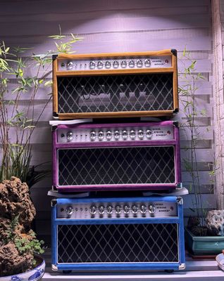 Cabeza de cantante de cuerda de acero de acero 20W 50W 100W con color suedo, gran amplificador modelo SSS proveedor