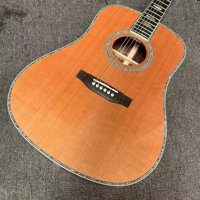 Custom M Style Solid Cedar Top D45caa Dreadnought Acoustic Guitar with Solid Rosewood Back Side, customized logo on headstock proveedor