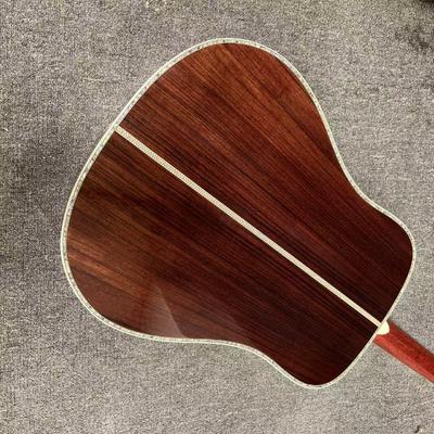 Custom M Style Solid Cedar Top D45caa Dreadnought Acoustic Guitar with Solid Rosewood Back Side, customized logo on headstock proveedor