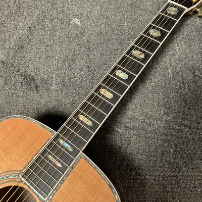 Custom M Style Solid Cedar Top D45caa Dreadnought Acoustic Guitar with Solid Rosewood Back Side, customized logo on headstock proveedor