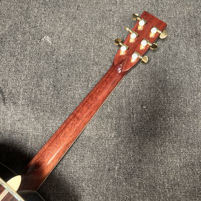 Custom M Style Solid Cedar Top D45caa Dreadnought Acoustic Guitar with Solid Rosewood Back Side, customized logo on headstock proveedor