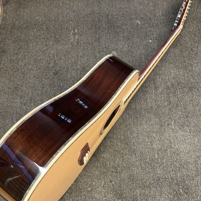 Custom M Style 12 Strings Solid Spruce Top Dreadnought Acoustic Guitar, Customized Logo on Headstock proveedor
