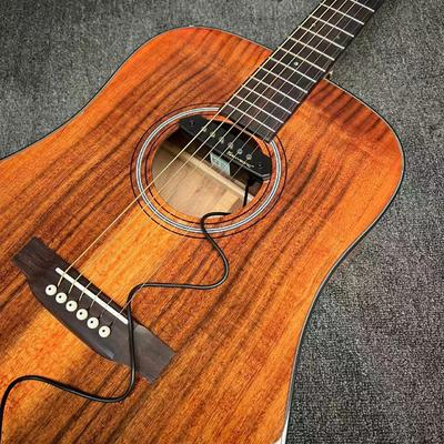 Custom Martin Style Dreadnought D-18AA All Solid KOA Wood Acoustic Guitar, Accept Guitar OEM proveedor