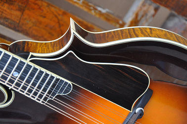 Guitarra eléctrica de mandolina QT-F5 de 8 cuerdas avanzada hecha a mano con tablero de ébano proveedor