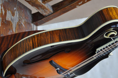 Guitarra eléctrica de mandolina QT-F5 de 8 cuerdas avanzada hecha a mano con tablero de ébano proveedor
