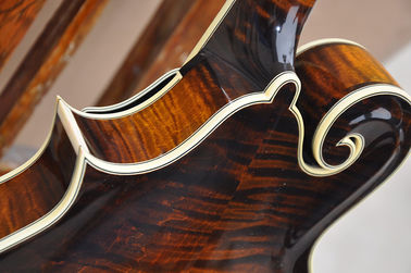 Guitarra eléctrica de mandolina QT-F5 de 8 cuerdas avanzada hecha a mano con tablero de ébano proveedor