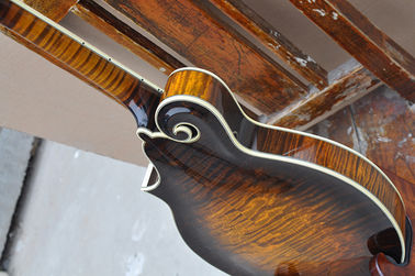 Guitarra eléctrica de mandolina QT-F5 de 8 cuerdas avanzada hecha a mano con tablero de ébano proveedor
