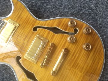 Guitarra de jazz personalizada, Guitarra eléctrica, Vintage doble abultado F agujero proveedor