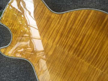 Guitarra de jazz personalizada, Guitarra eléctrica, Vintage doble abultado F agujero proveedor