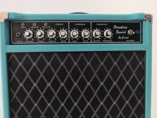 Amplificador de guitarra especial de válvula combinada con amplificador de tipo Celestion ODS20c de Grand, JJ Tubes, Suede Blue, Grand Amp Series Dumble Style Clone proveedor