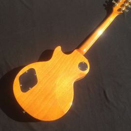Guitarra eléctrica LP estándar con hardware de oro y incrustación de flores proveedor