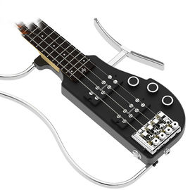Custom Nuevo diseño único de alta calidad Patenteado 4 cuerdas bajo diseño único Patenteado Guitarra eléctrica de viaje sin cabeza proveedor