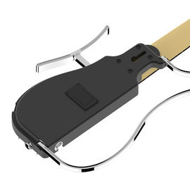 Custom Nuevo diseño único de alta calidad Patenteado 4 cuerdas bajo diseño único Patenteado Guitarra eléctrica de viaje sin cabeza proveedor