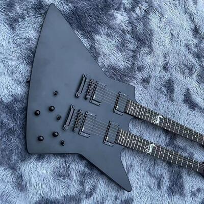 Pedido de guitarra personalizada, guitarra eléctrica ESP MX250 de doble mástil de 6 + 6 cuerdas de James Hetfield con acabado mate proveedor