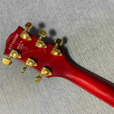 Guitarra eléctrica de jazz semihueca estilo Gibson ES-335 personalizada con Bigsby proveedor