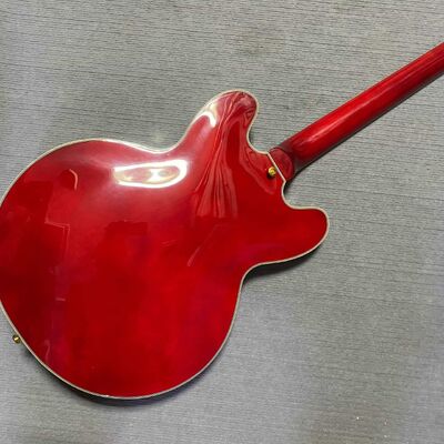 Guitarra eléctrica de jazz semihueca estilo Gibson ES-335 personalizada con Bigsby proveedor