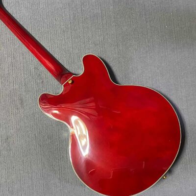 Guitarra eléctrica de jazz semihueca estilo Gibson ES-335 personalizada con Bigsby proveedor