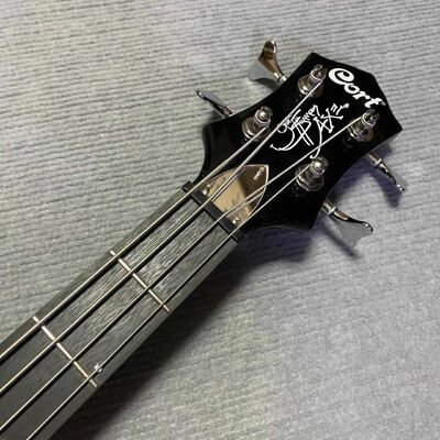 Custom 4 cuerdas Ax Bass Gene Simmons Guitarra eléctrica Bajo Diapasón de palisandro Negro proveedor