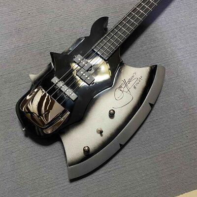 Custom 4 cuerdas Ax Bass Gene Simmons Guitarra eléctrica Bajo Diapasón de palisandro Negro proveedor