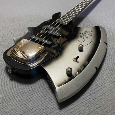 Custom 4 cuerdas Ax Bass Gene Simmons Guitarra eléctrica Bajo Diapasón de palisandro Negro proveedor