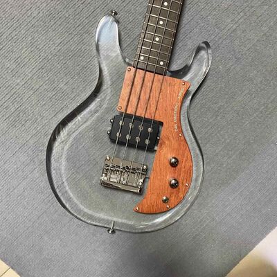 Bajo eléctrico personalizado Dan Armstrong de 4 cuerdas, mástil de arce, diapasón de palisandro con H proveedor