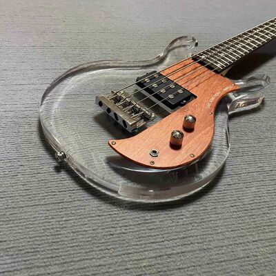 Bajo eléctrico personalizado Dan Armstrong de 4 cuerdas, mástil de arce, diapasón de palisandro con H proveedor