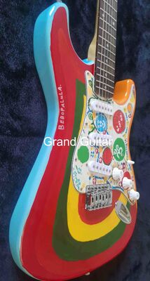 Tienda de GUITARRAS Fender personalizada George Harrison Rocky Masterbuilt P.Waller Guitarra eléctrica proveedor