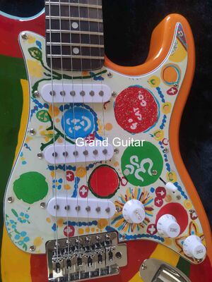 Tienda de GUITARRAS Fender personalizada George Harrison Rocky Masterbuilt P.Waller Guitarra eléctrica proveedor