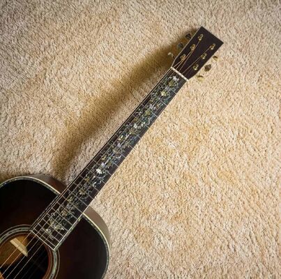 Custom 41 Inch D Body Dreadnought Wide Neck Acoustic Guitar with Solid Cocobolo Back Sides proveedor