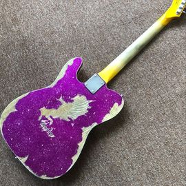Clásica TELE 6 cuerdas tablero de madera de rosa guitarra eléctrica, relíquias de guitarra telecaster proveedor