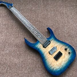 Nuevo estilo.trabajo manual personalizado 6 cuerdas azul Guitarra eléctrica.Guitarra de fingerboard de Rosewood.suporte de guitarra personalizada proveedor