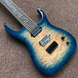 Nuevo estilo.trabajo manual personalizado 6 cuerdas azul Guitarra eléctrica.Guitarra de fingerboard de Rosewood.suporte de guitarra personalizada proveedor