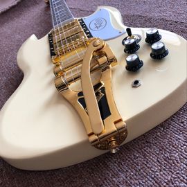 Nuevo estilo, China Custom SG Jazz guitarra eléctrica, Rosewood fingerboard, 3 pickups, Hardware de oro guitarra, sistema de vibración proveedor