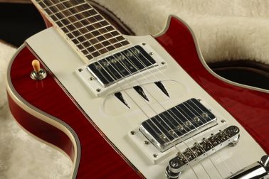 LP Corvette Guitarra eléctrica con figuras de arce Top Veneer Grover Tuner Más color puede elegir proveedor