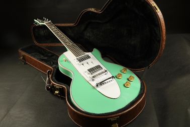 LP Corvette Guitarra eléctrica con figuras de arce Top Veneer Grover Tuner Más color puede elegir proveedor