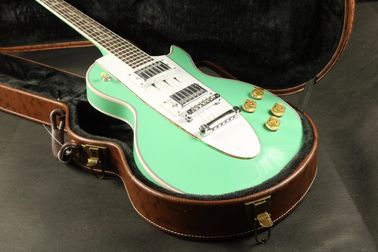 LP Corvette Guitarra eléctrica con figuras de arce Top Veneer Grover Tuner Más color puede elegir proveedor