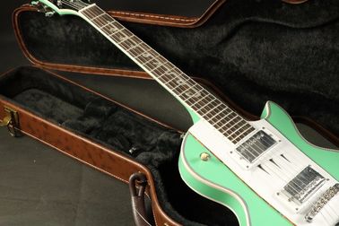 LP Corvette Guitarra eléctrica con figuras de arce Top Veneer Grover Tuner Más color puede elegir proveedor