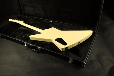 La mejor calidad ESPS Explorer Guitarra eléctrica Crema Color Fingerboard Inlay Negro Hardware EMG Pickups proveedor